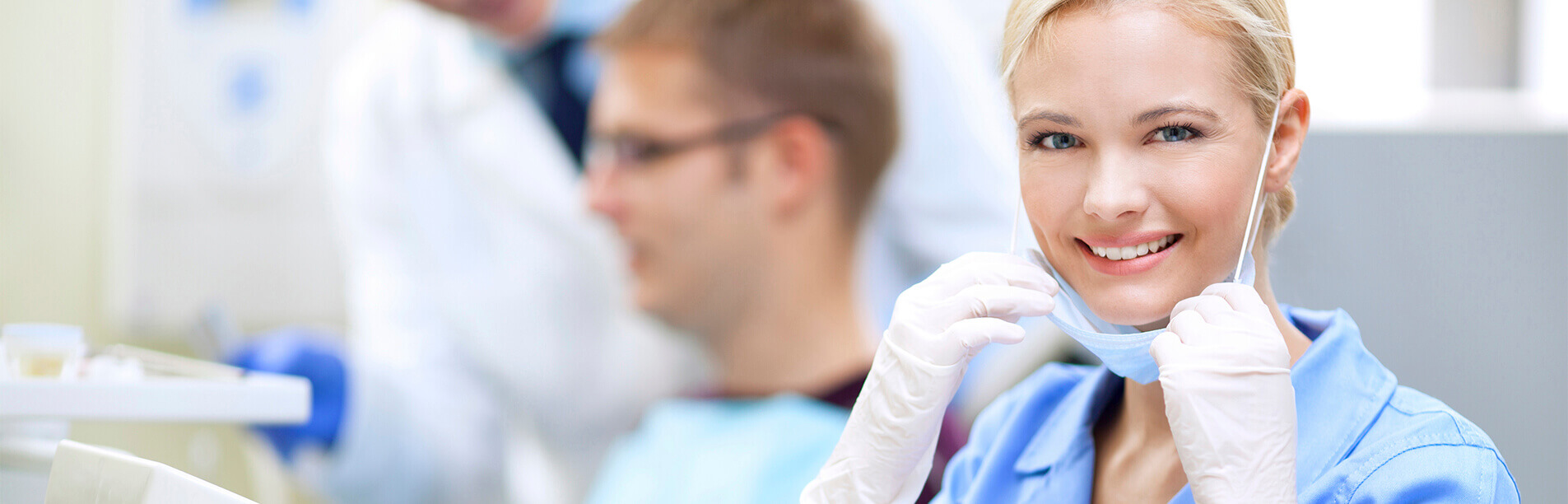 Smiling female dentist